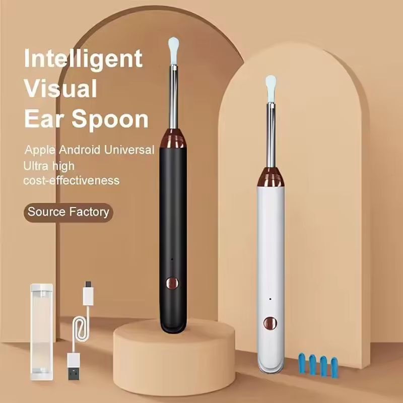 Wireless HD Visual Ear Cleaning Endoscope – Smart Ear Wax Removal Tool with LED Light