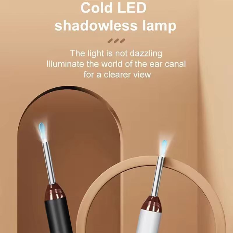 Wireless HD Visual Ear Cleaning Endoscope – Smart Ear Wax Removal Tool with LED Light